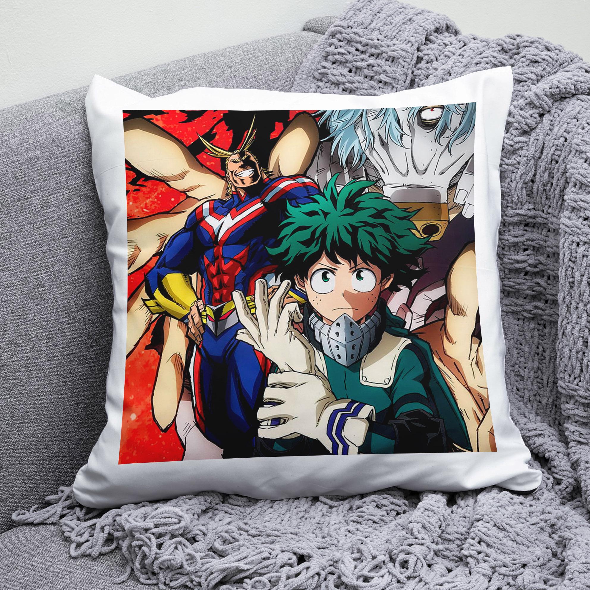 Плюшева подушка квадрат з принтом аниме My Hero Academia