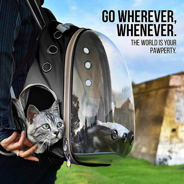 Рюкзак-переноска Lollimeow с расширителем (DYSN-045) - фото 4 Рюкзак-переноска Lollimeow с расширителем (DYSN-045) - фото 4