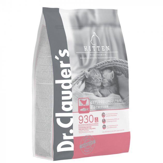 Корм сухой для котят с птицей Dr.Clauder's High Premium Kitten Poultry Fish 400 г (12664967)