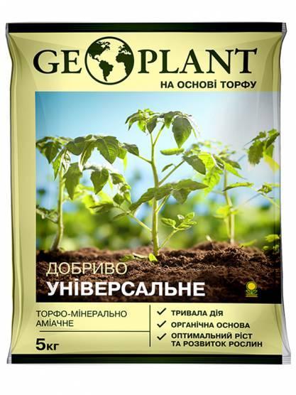 Удобрение органическое на основе торфа Geoplant 5 кг