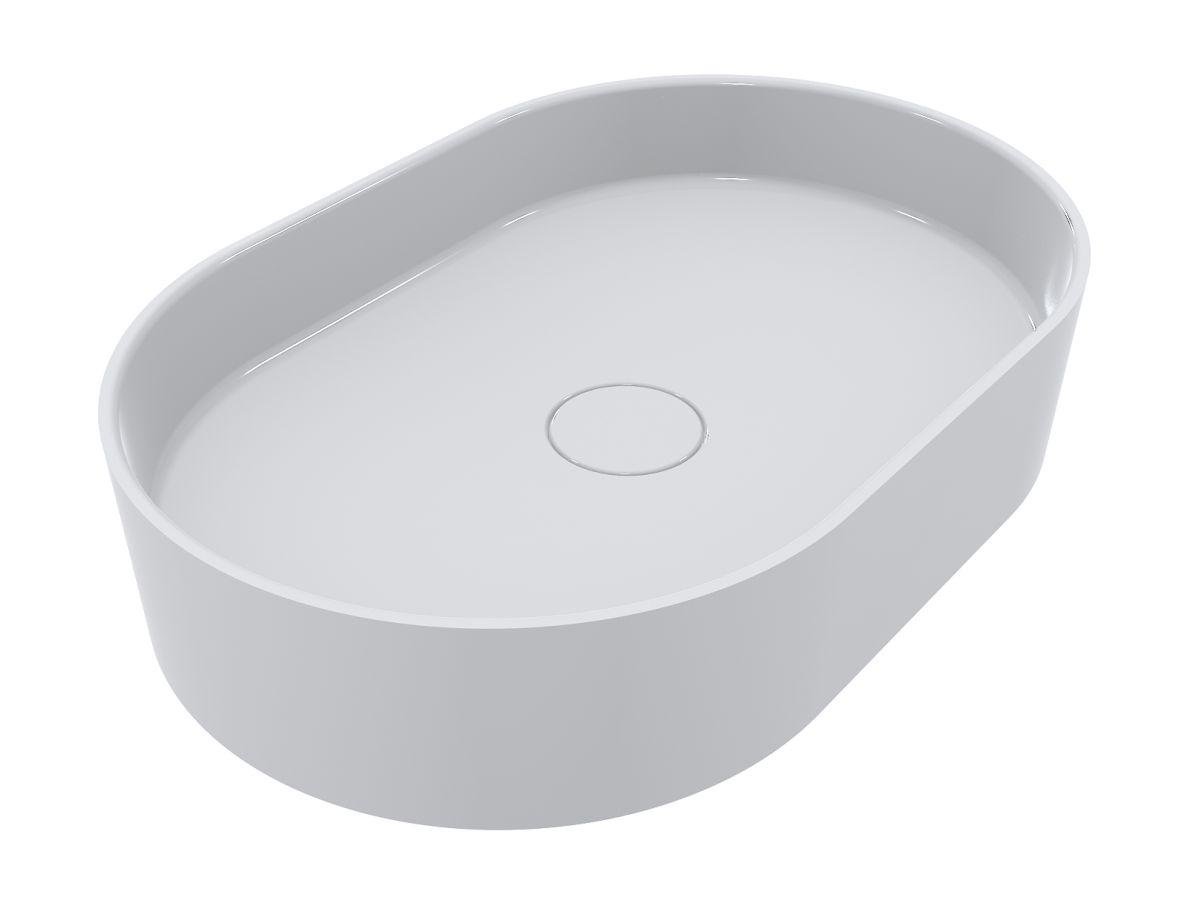 Умывальник Miraggio KIRA с литого мрамора глянцевый Белый (84110)