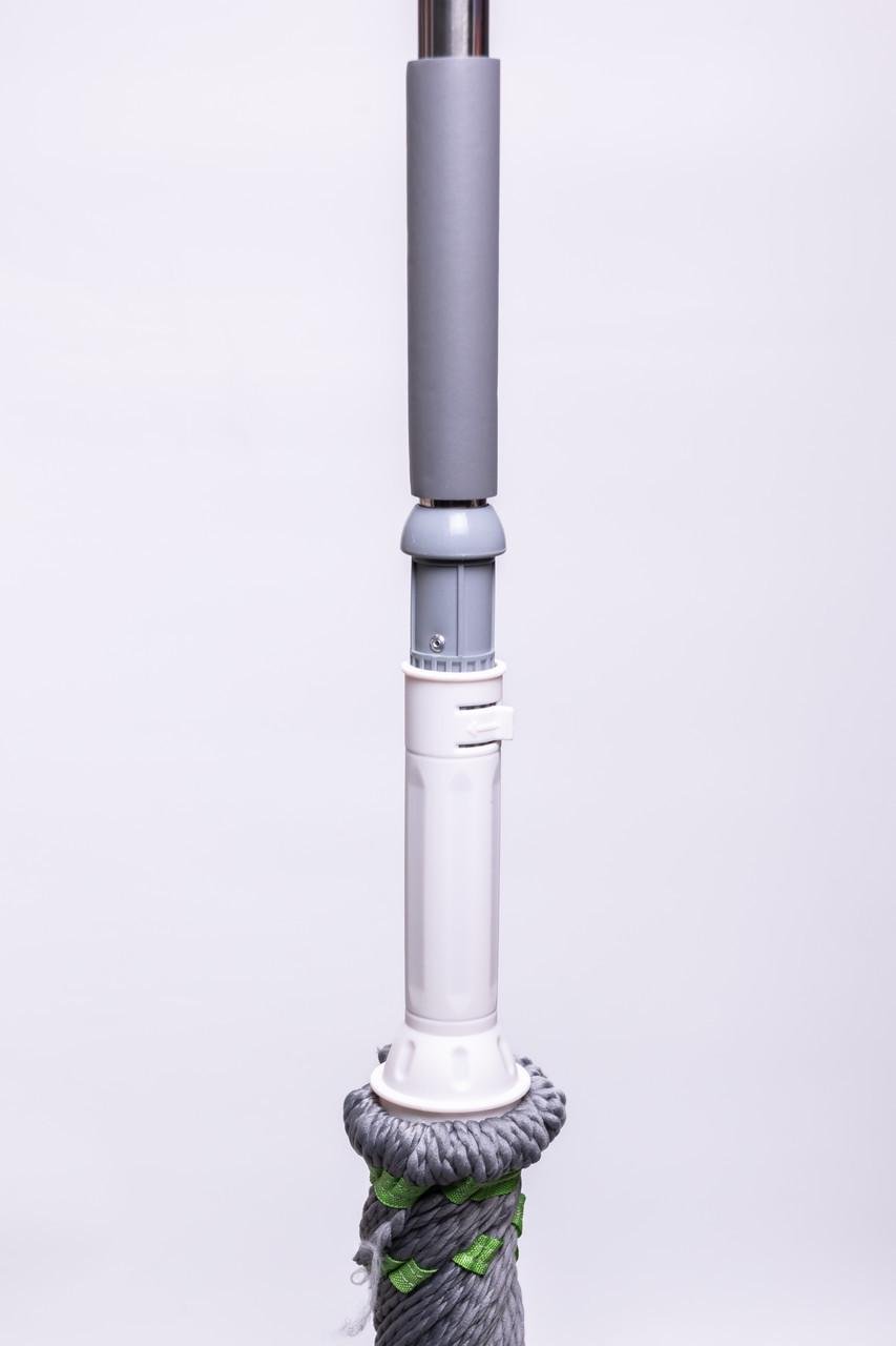 Швабра с самовыжимом из микрофибры вращающаяся 360° телескопическая ручка (HP-35015-14) - фото 2 Швабра с самовыжимом из микрофибры вращающаяся 360° телескопическая ручка (HP-35015-14) - фото 2