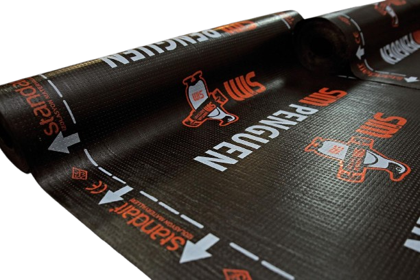 Гидроизоляционный ковер SIM SELF самоклеящийся 1000 мм х 15 м.п/рул.