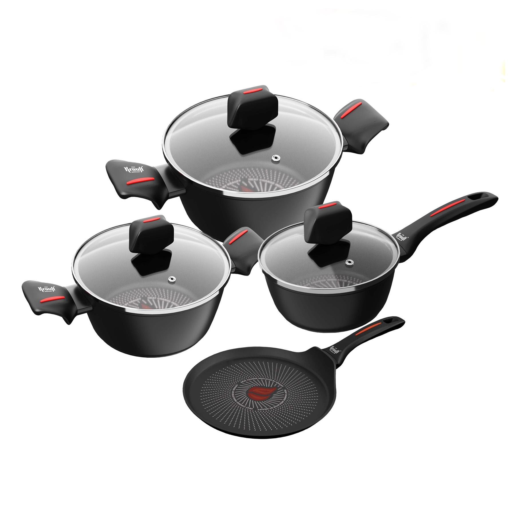 Набор кастрюль Krauff Smart Fry со сковородой для блинов 7 пр. (28463)