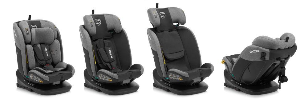 Автокресло Sesttino Oktagon Pro ISOFIX 40-15 0см 0-36 кг Gray - фото 4