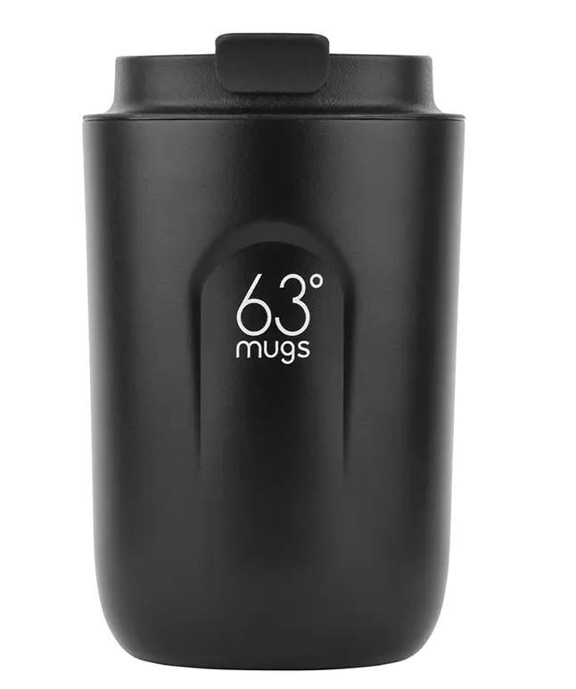 Термокружка с крышкой для автомобилиста 63 Mugs 380 мл Черный (300241)