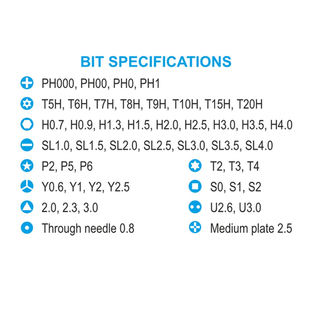 Отвертка Brevia с комплектом насадок для точных работ алюминиевая 48в1 10х127 мм - фото 2 Отвертка Brevia с комплектом насадок для точных работ алюминиевая 48в1 10х127 мм - фото 2
