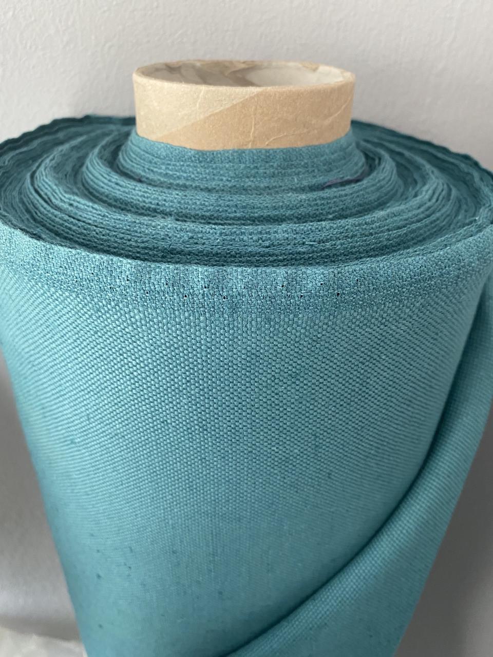 Тканина меблева LINEN PLUS 45% льон 55% бавовна 155 см Бірюзовий (13497-1/921) - фото 1 Тканина меблева LINEN PLUS 45% льон 55% бавовна 155 см Бірюзовий (13497-1/921) - фото 1