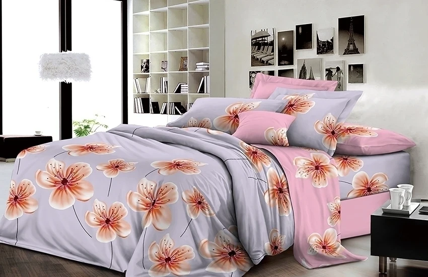 Комплект постельного белья с компаньоном TAG tekstil R1992 семейный (1243)