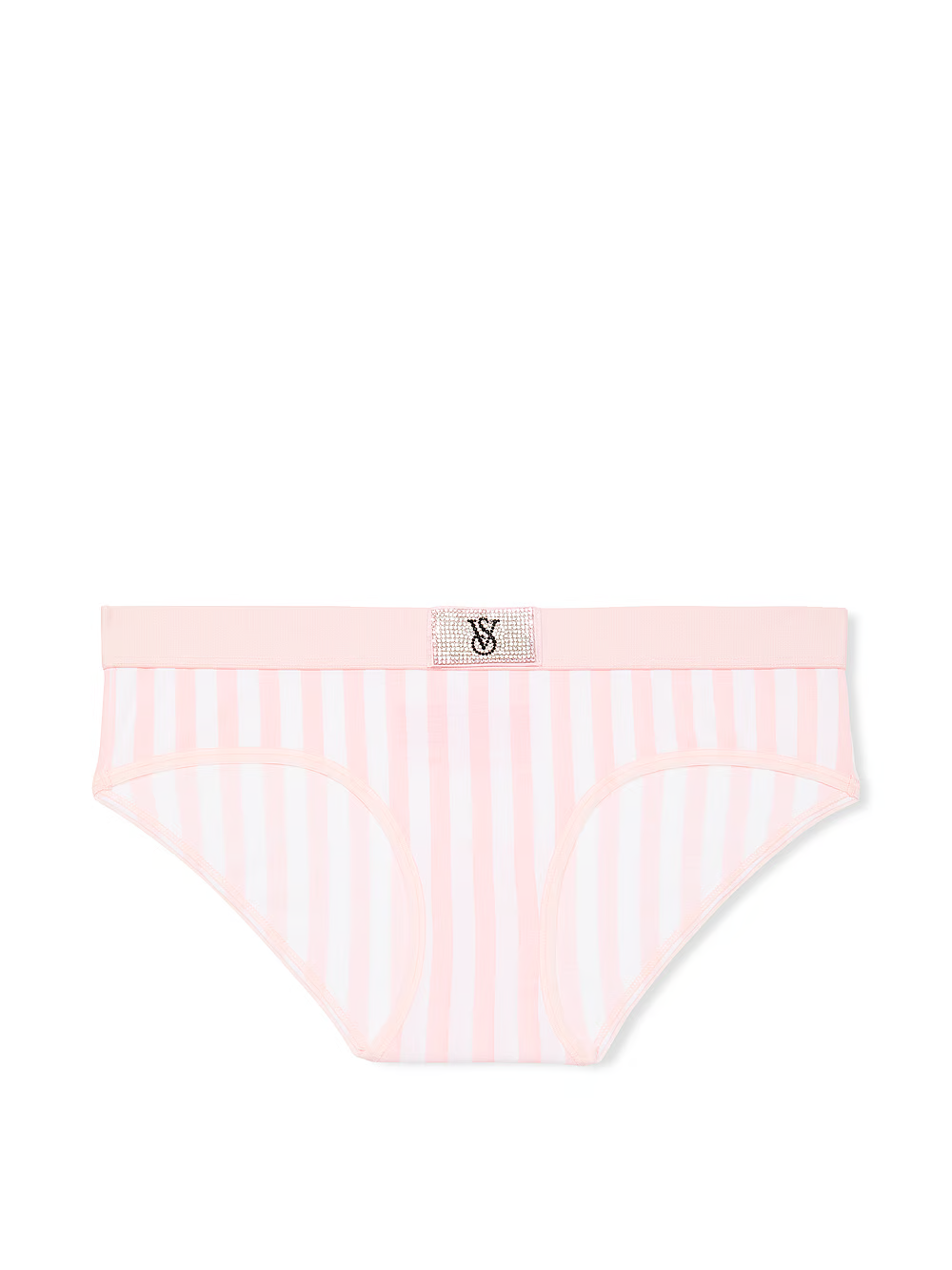 Трусики Victoria's Secret Logo Cotton Shine Patch Hiphugger Panty У смужку S