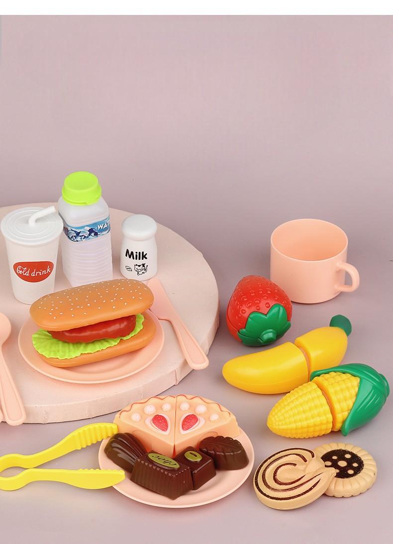 Ігровий набір Dream Kitchen дитяча інтерактивна кухня і посуд 55 предметів Рожевий - фото 5