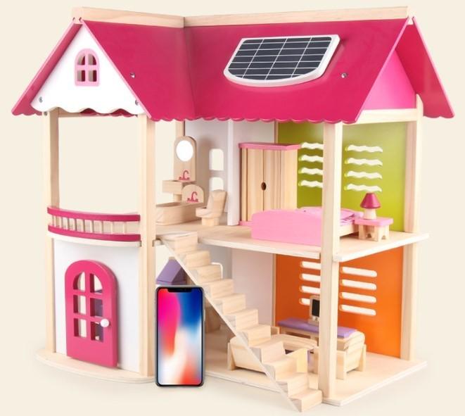 Двухэтажный деревянный детский домик с мебелью Fortune idea - фото 6 Двухэтажный деревянный детский домик с мебелью Fortune idea - фото 6