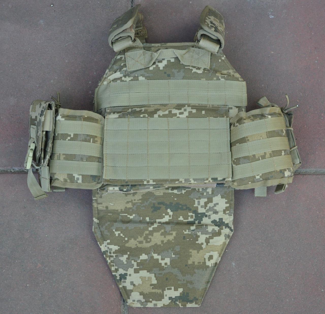 Плитоноска з підсумками з напашником 4 точки скидання Піксель (2602188977) - фото 2 Плитоноска з підсумками з напашником 4 точки скидання Піксель (2602188977) - фото 2