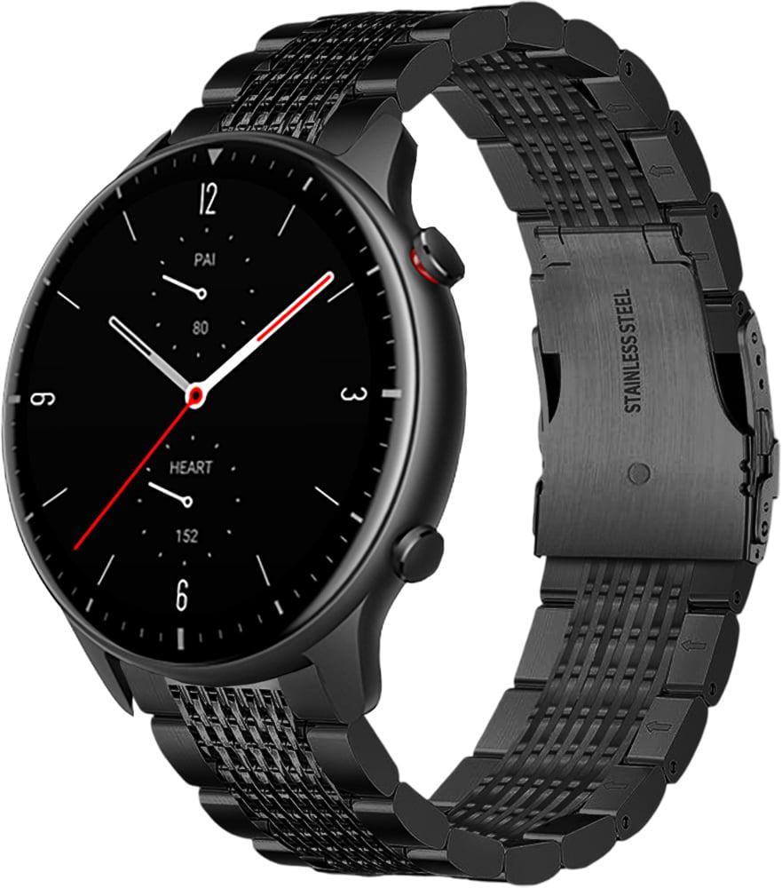 Ремешок металлический Gripix для Amazfit GTR 2e Black (42061-2B)