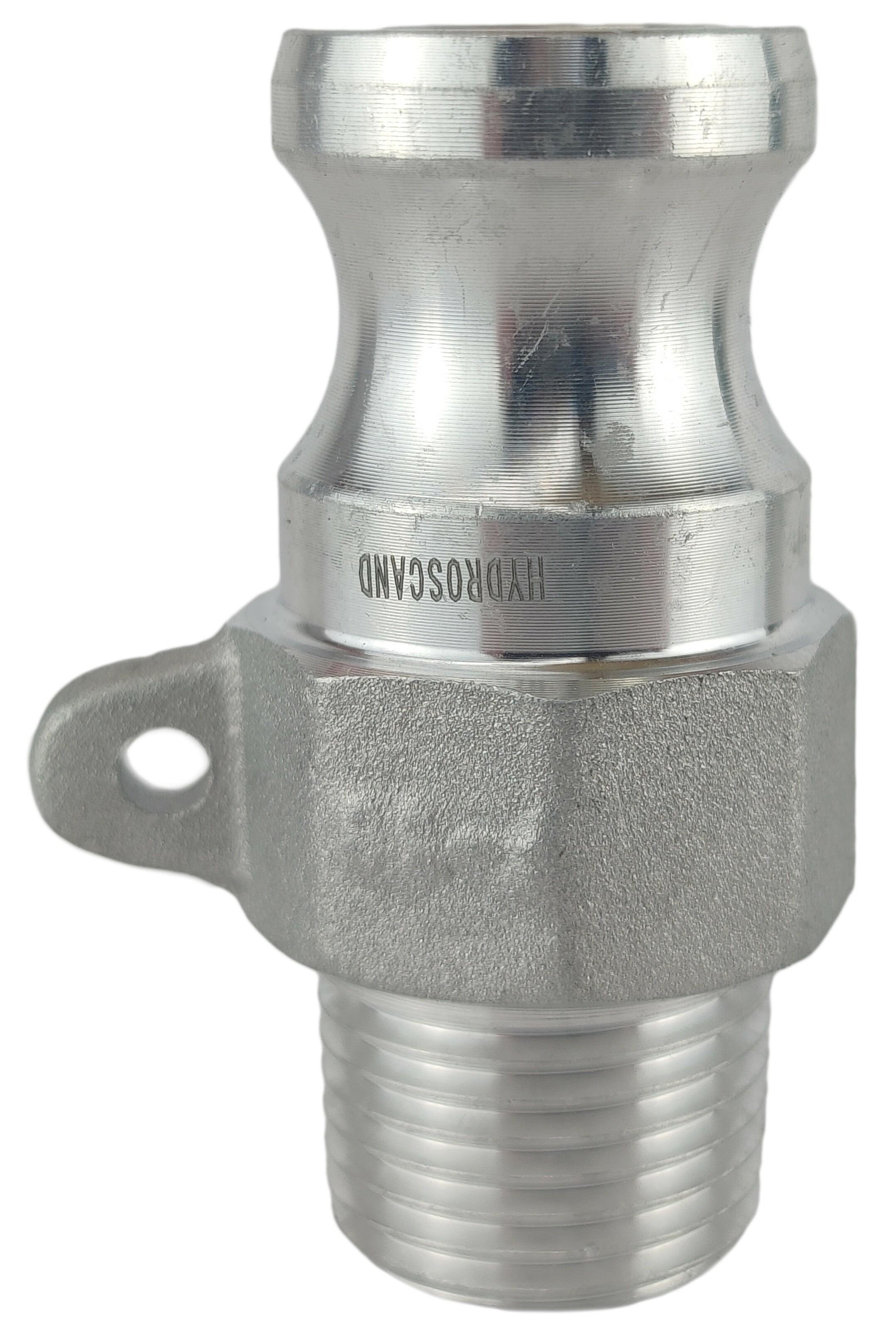 Ниппель camlock тип F с наружной резьбой BSPP ШРЗ алюминий F-050 1/2" (50250008)