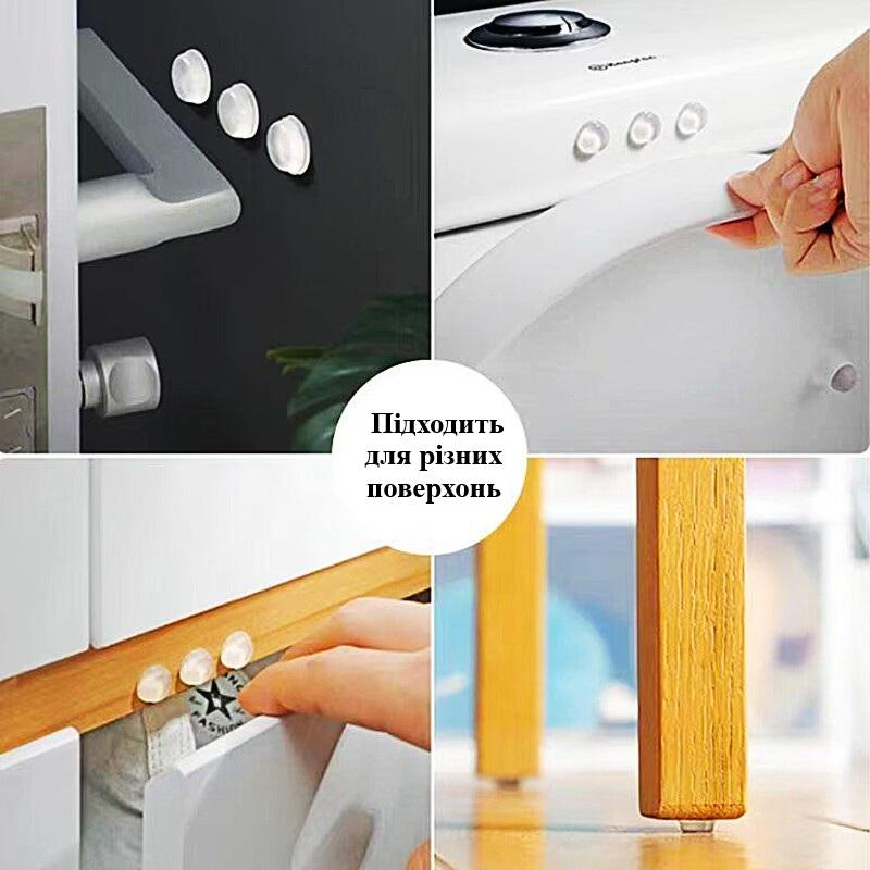 Набор из круглых силиконовых самоклеящихся бамперов 100 шт. 6х2 мм (U9404) - фото 3 Набор из круглых силиконовых самоклеящихся бамперов 100 шт. 6х2 мм (U9404) - фото 3