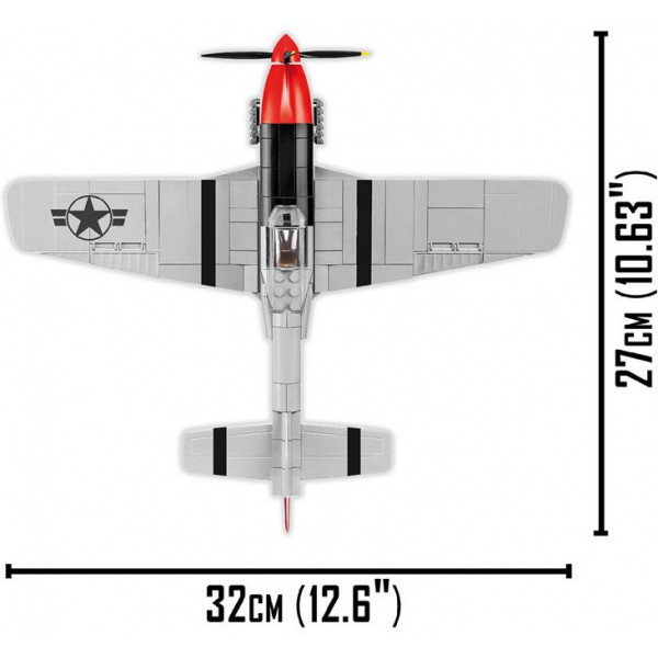 Конструктор Cobi Конструктор Топ Ган 2 Истребитель P-51 Мустанг, 262 деталей (COBI-5806) - фото 4