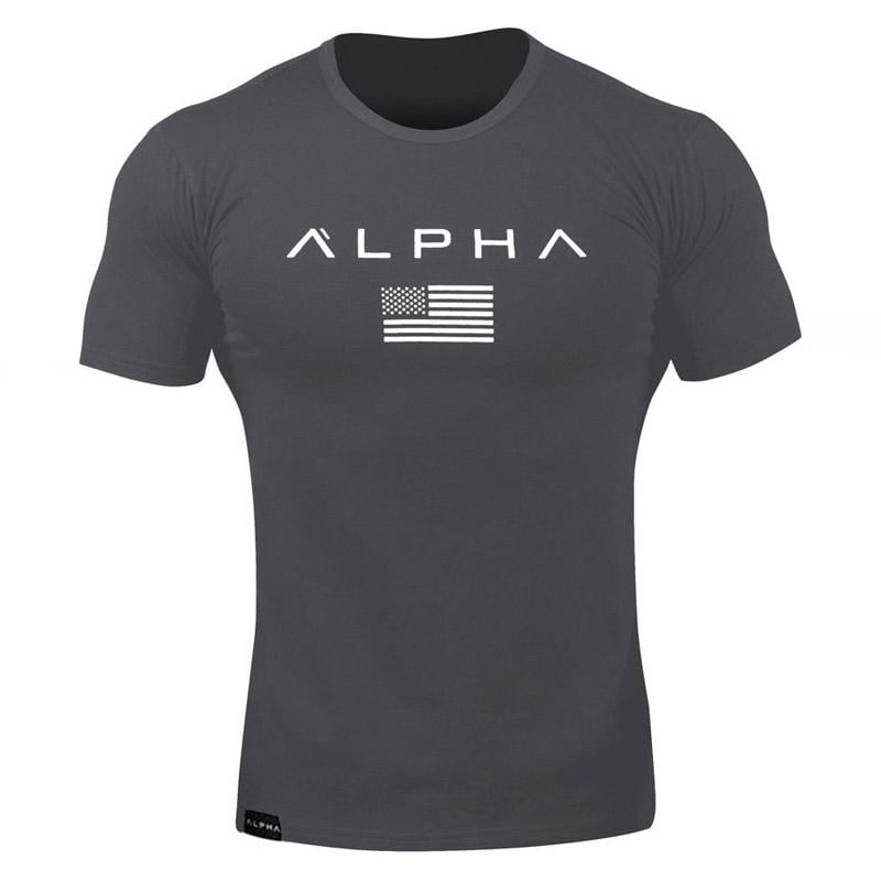 Футболка Alpha XXXL Серый (6514)