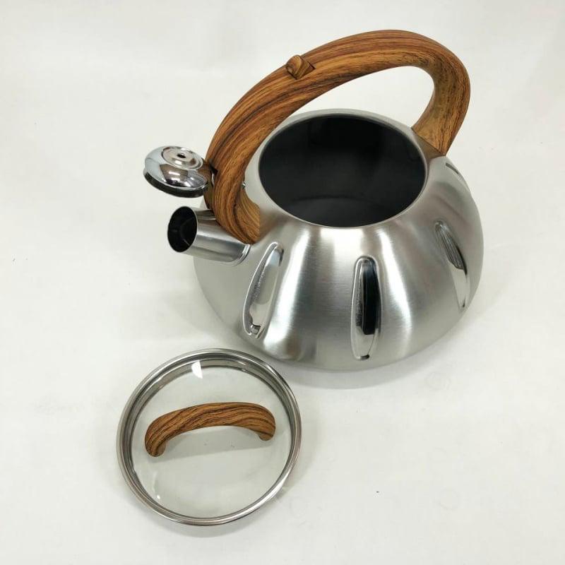 Чайник Unique UN-5303 со свистком 3 л Brown (tf5906) - фото 4 Чайник Unique UN-5303 со свистком 3 л Brown (tf5906) - фото 4