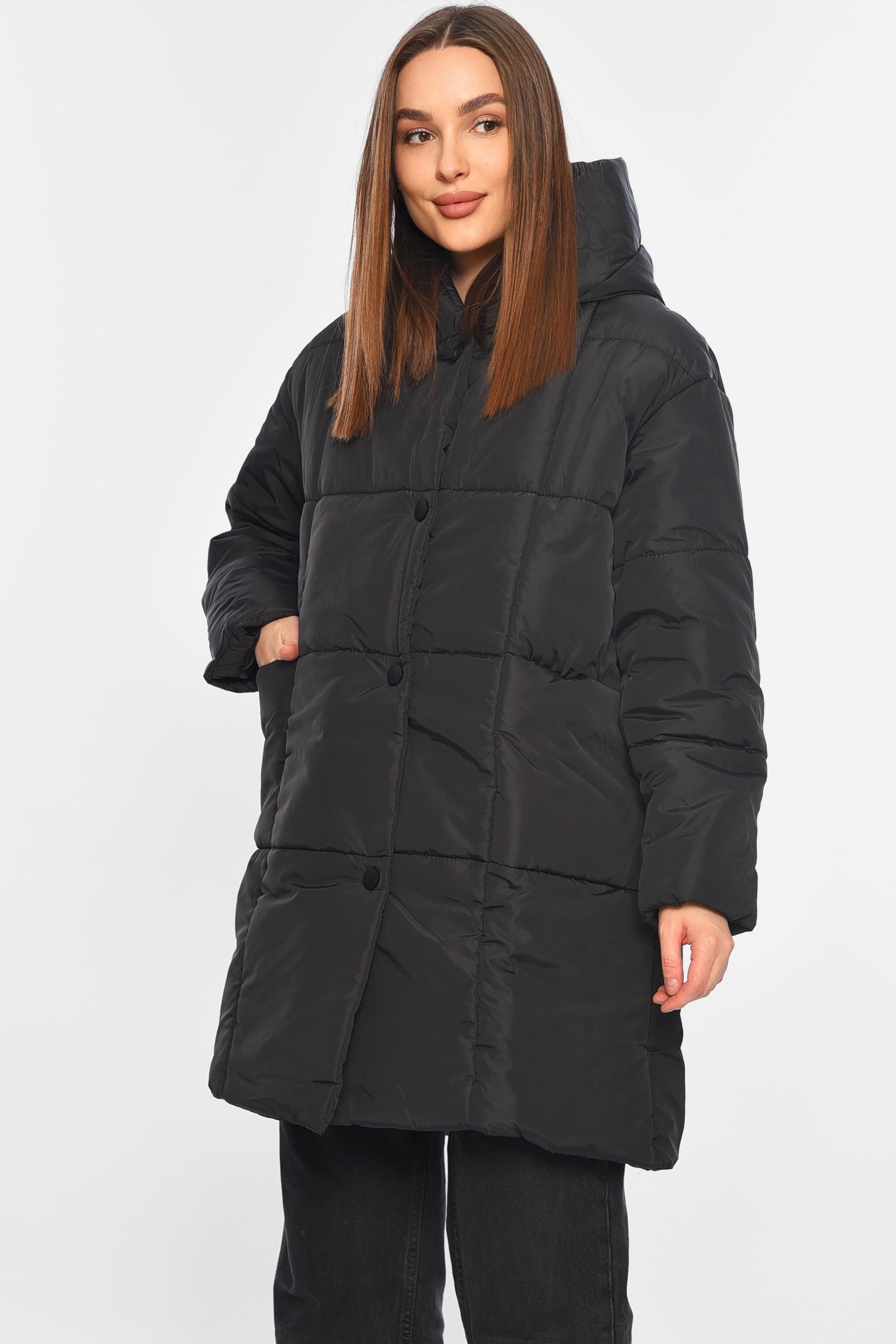 Куртка жіноча демісезонна L Чорний (196415) - фото 2