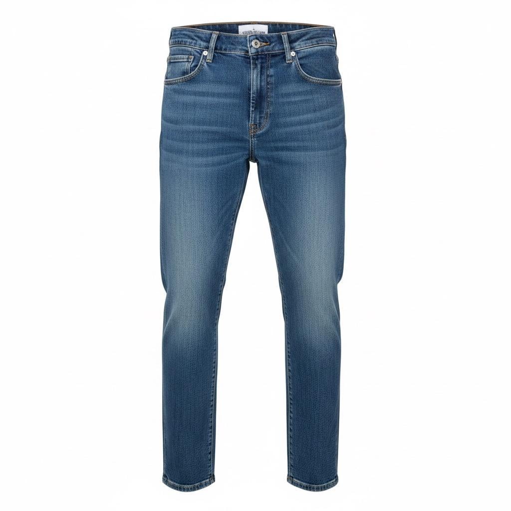 Джинси чоловічі в стилі Stone Island Ghost Piece Tank Shield Denim Jeans М Синій (SI16001.1M)
