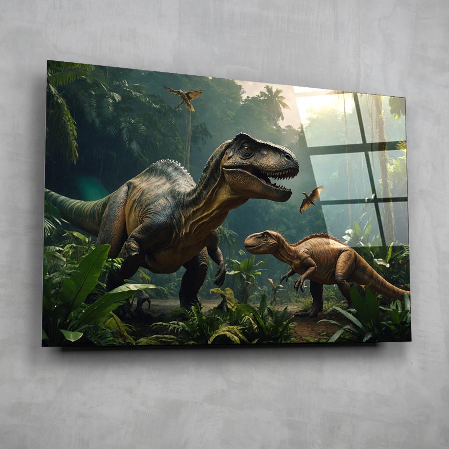 Картина на стекле NovellaPrint Мир динозавров 75х50 см (516.2) - фото 7