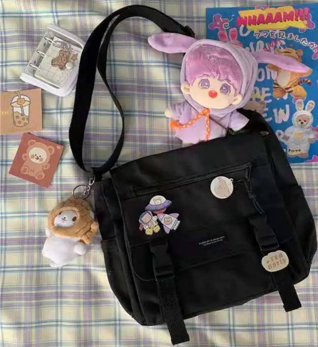 Сумка для университета школы в стиле K POP Черный (А529) - фото 5