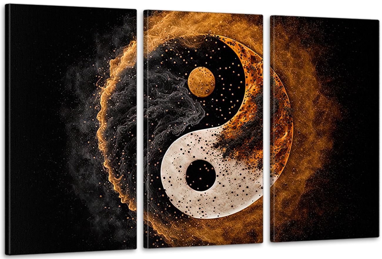 Картина модульна у вітальню/спальню Інь-Янь 100х150 см (ART-104_3A)