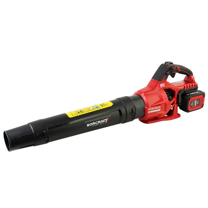 Воздуходувка аккумуляторная бесщеточная Worcraft CLB‑S40LiBA с аккумулятором 2 4А и зарядным устройством (43294)