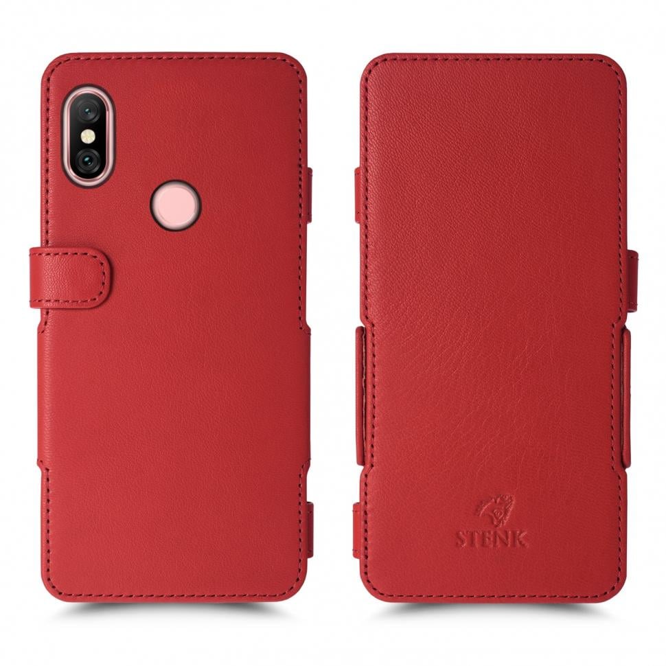 Чехол книжка Stenk Prime для Xiaomi Redmi Note 6 Pro Красный (62127)