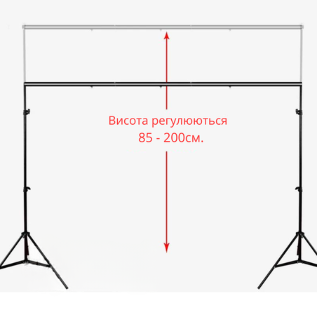 Комплект фотофон вініловий 1,6х5 м та кріплення для фону ворота 3х2 м (SV160/500) - фото 3