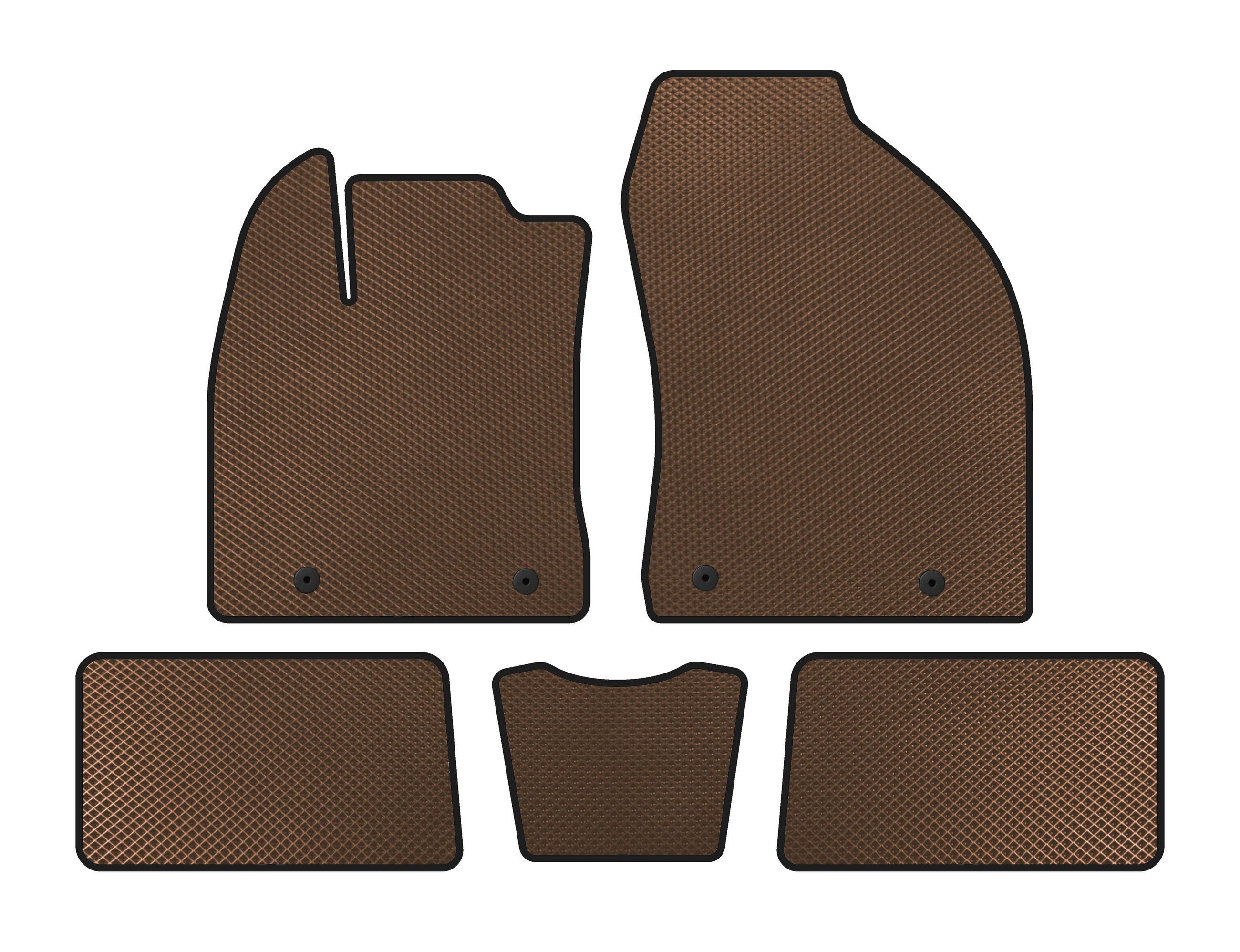 Коврики EVA Digital Designs для Lexus CT200H Коричневый (141755)