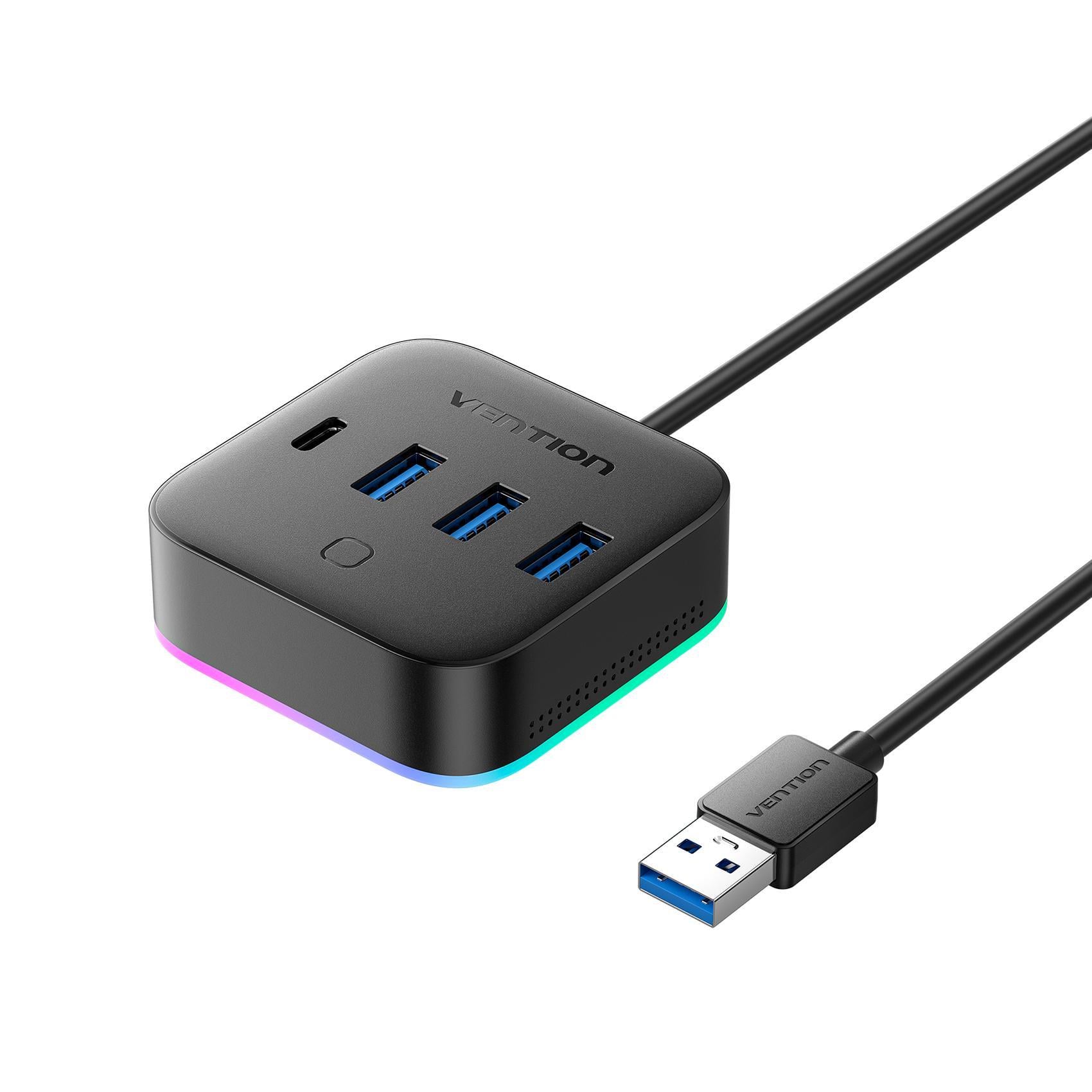 Хаб Vention USB-A 0,5 м RGB Черный (CHZBD)
