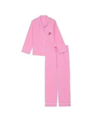 Піжама бавовняна сорочка/штани Victoria's Secret Heritage Cotton Long Pajama Set XS Рожевий (26811392D) - фото 3 Піжама бавовняна сорочка/штани Victoria's Secret Heritage Cotton Long Pajama Set XS Рожевий (26811392D) - фото 3