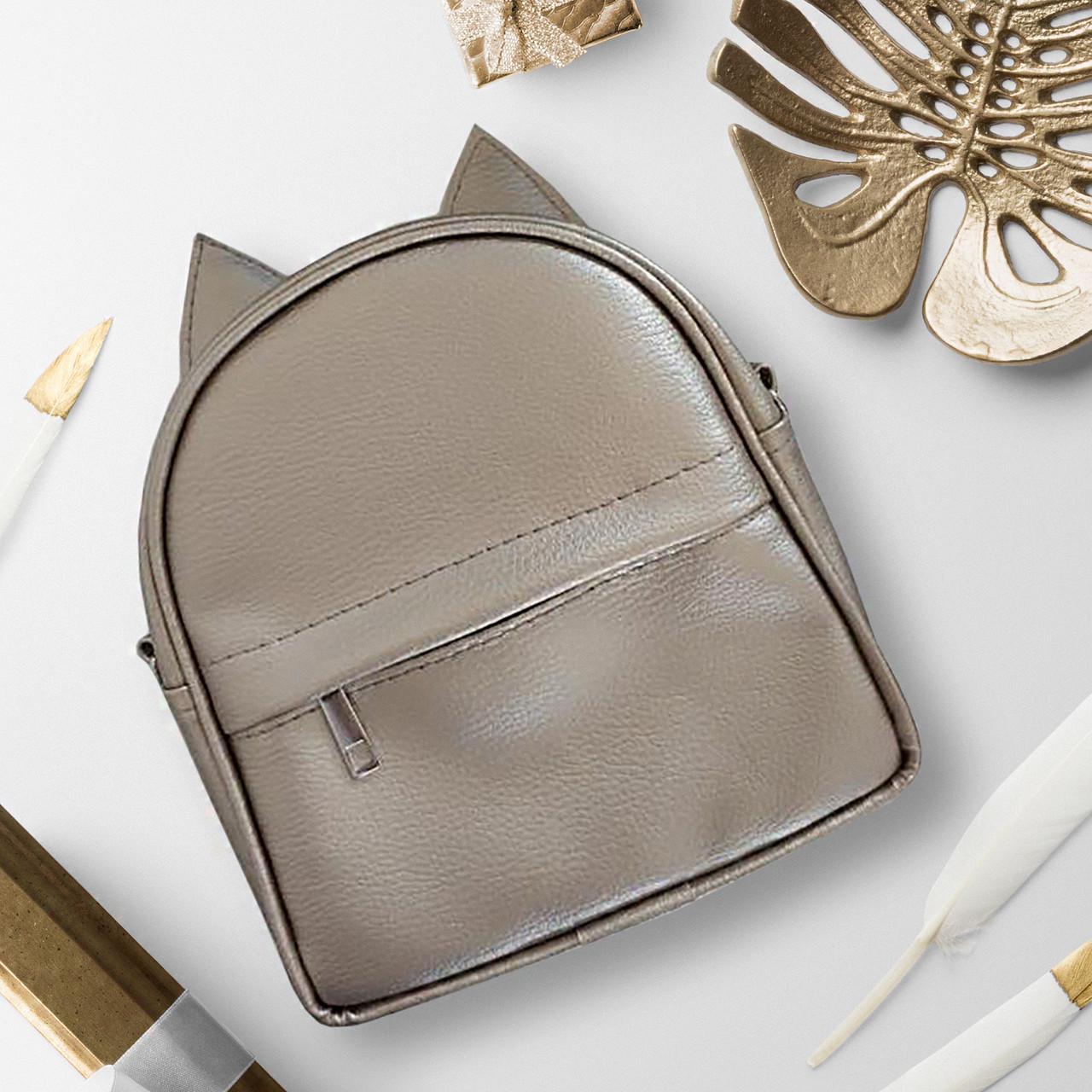 Рюкзак-сумка Presentville с ушками кота Золотой (RKU_001_ZZZ) - фото 2 Рюкзак-сумка Presentville с ушками кота Золотой (RKU_001_ZZZ) - фото 2