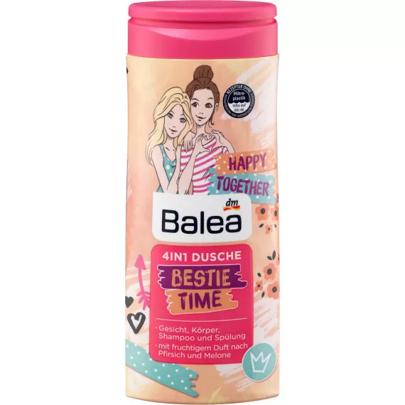 Гель для душа 4в1 Balea Bestie Time 300 мл (00-00000209)