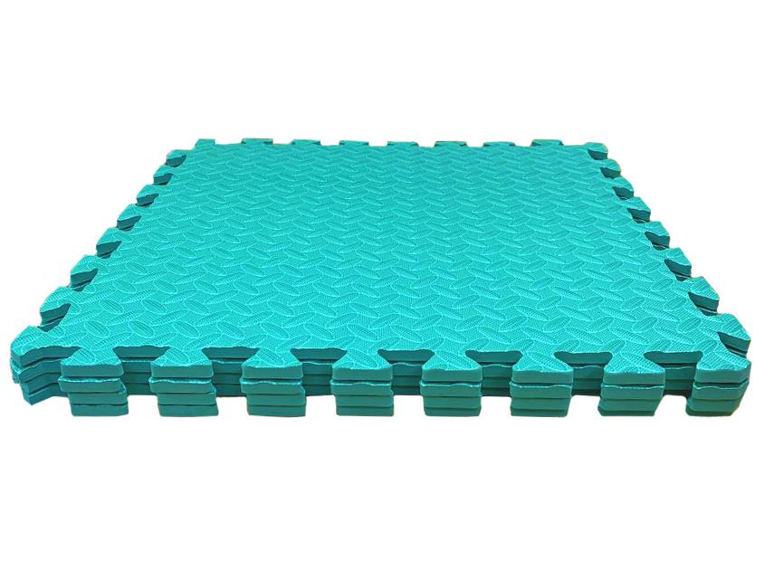 Підлога м'яка-пазл EVA 500х500х10 мм Бірюзовий (1994531954) - фото 3 Підлога м'яка-пазл EVA 500х500х10 мм Бірюзовий (1994531954) - фото 3