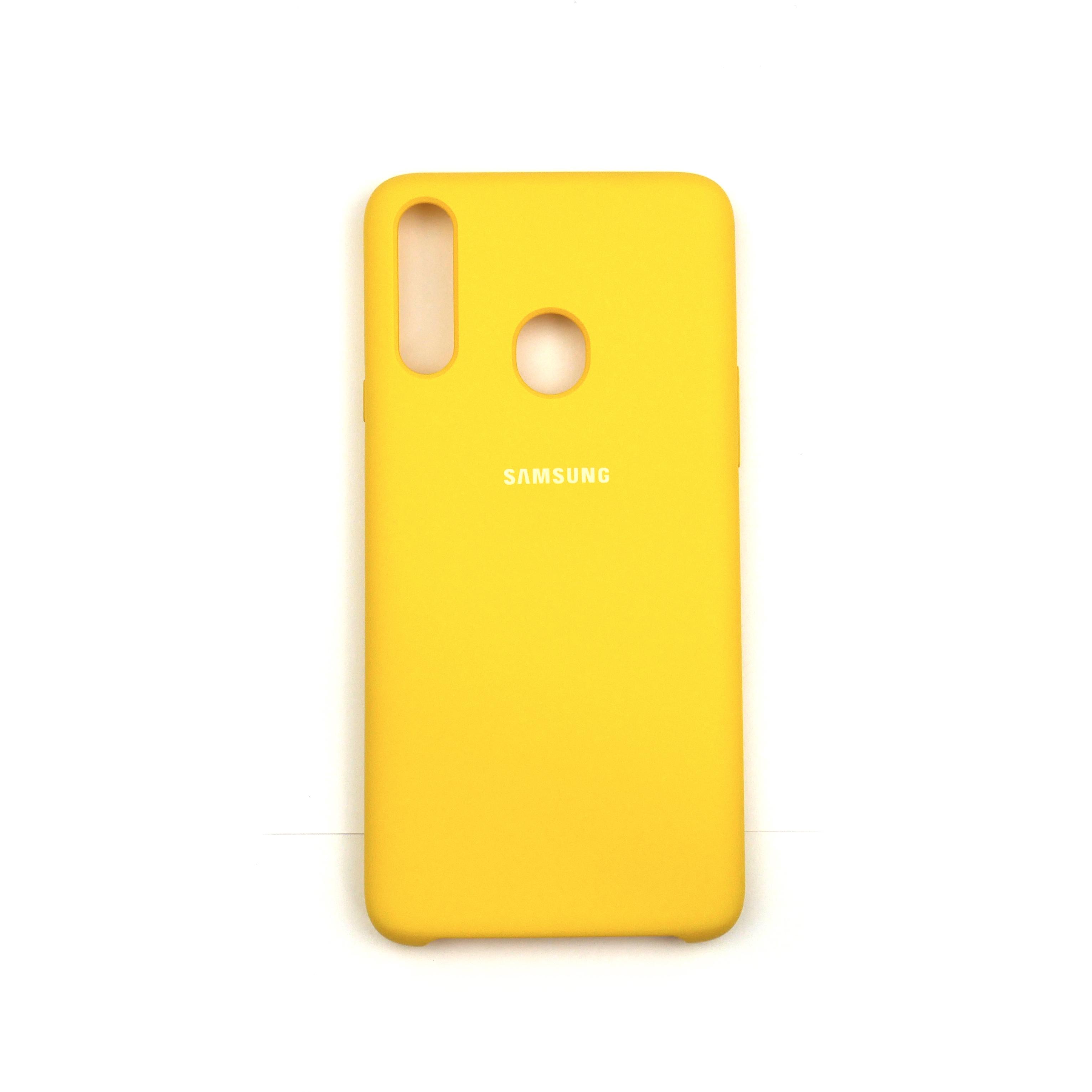 Чехол Jelly Silicone Case Samsung A20S Yellow (4)
