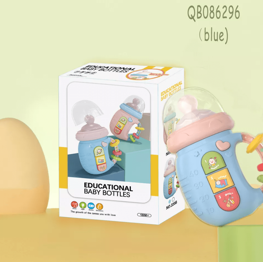 Игрушка развивающая музыкальная бутылочка-телефон 5в1 Голубой (10187) - фото 21 Игрушка развивающая музыкальная бутылочка-телефон 5в1 Голубой (10187) - фото 21