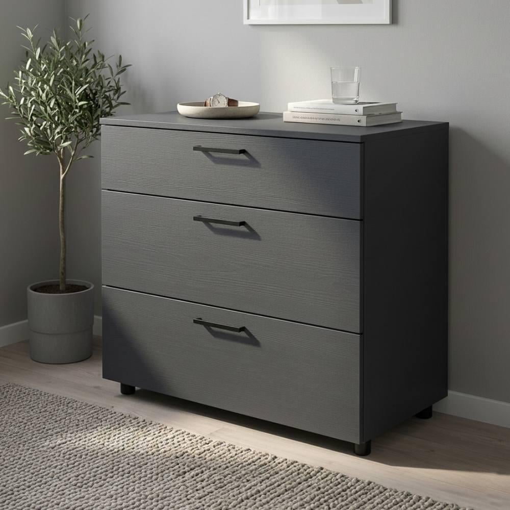Комод Doros Торн 3Ш 90х51,6х80 см Антрацит (DRS-012092)