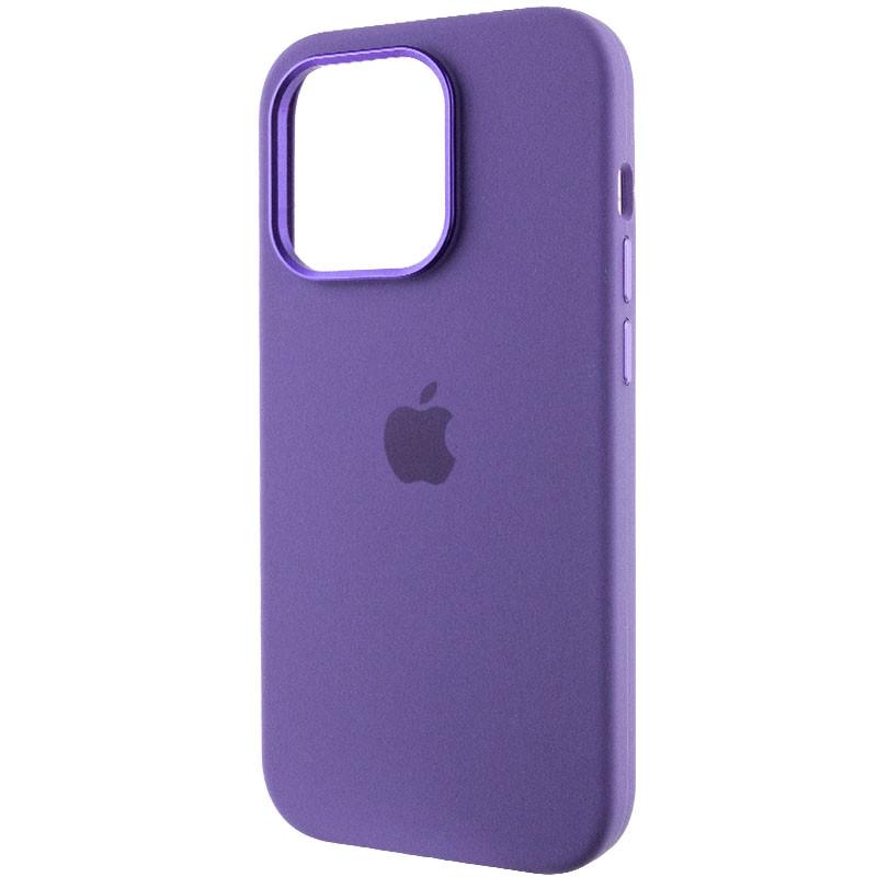 Протиударний чохол Silicone Case Metal Buttons (AA) для Apple iPhone 13 Pro (6.1") Фіолетовий / Iris - фото 3