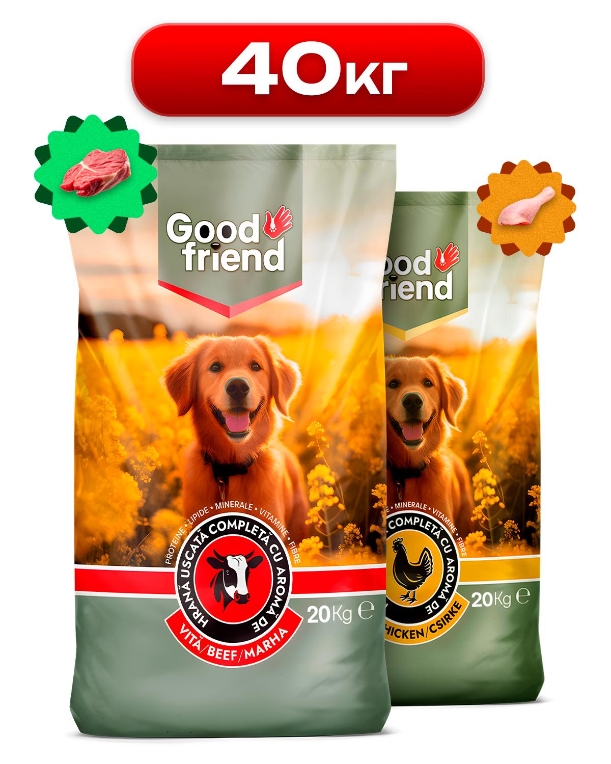 Корм для собак сухий Good Friend Chicken Beef зі смаком яловичини та курки 40 кг (486603609) - фото 2 Корм для собак сухий Good Friend Chicken Beef зі смаком яловичини та курки 40 кг (486603609) - фото 2