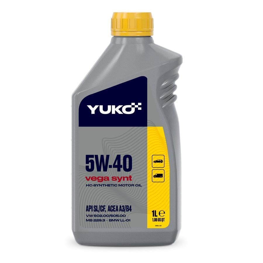 Моторное масло YUKO VEGA SYNT 5W-40 API SL/CF 1 л (20505) Моторное масло YUKO VEGA SYNT 5W-40 API SL/CF 1 л (20505)