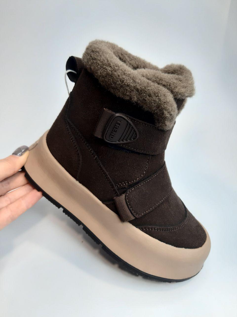 Черевики зимові Bi&Ki для дівчинки р. 35 22,5 см Коричневий (01426 B) - фото 3 Черевики зимові Bi&Ki для дівчинки р. 35 22,5 см Коричневий (01426 B) - фото 3