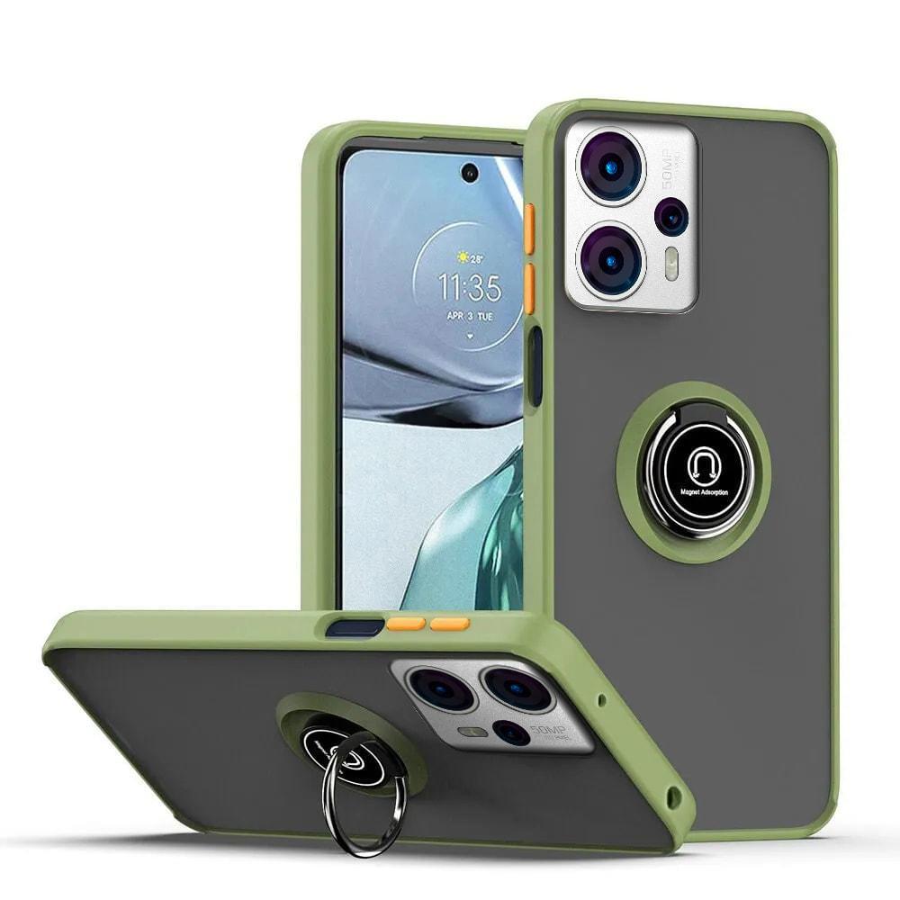 Защитный чехол MatteLuxe Motorola G23 (с кольцом) Khaki (34068-17)