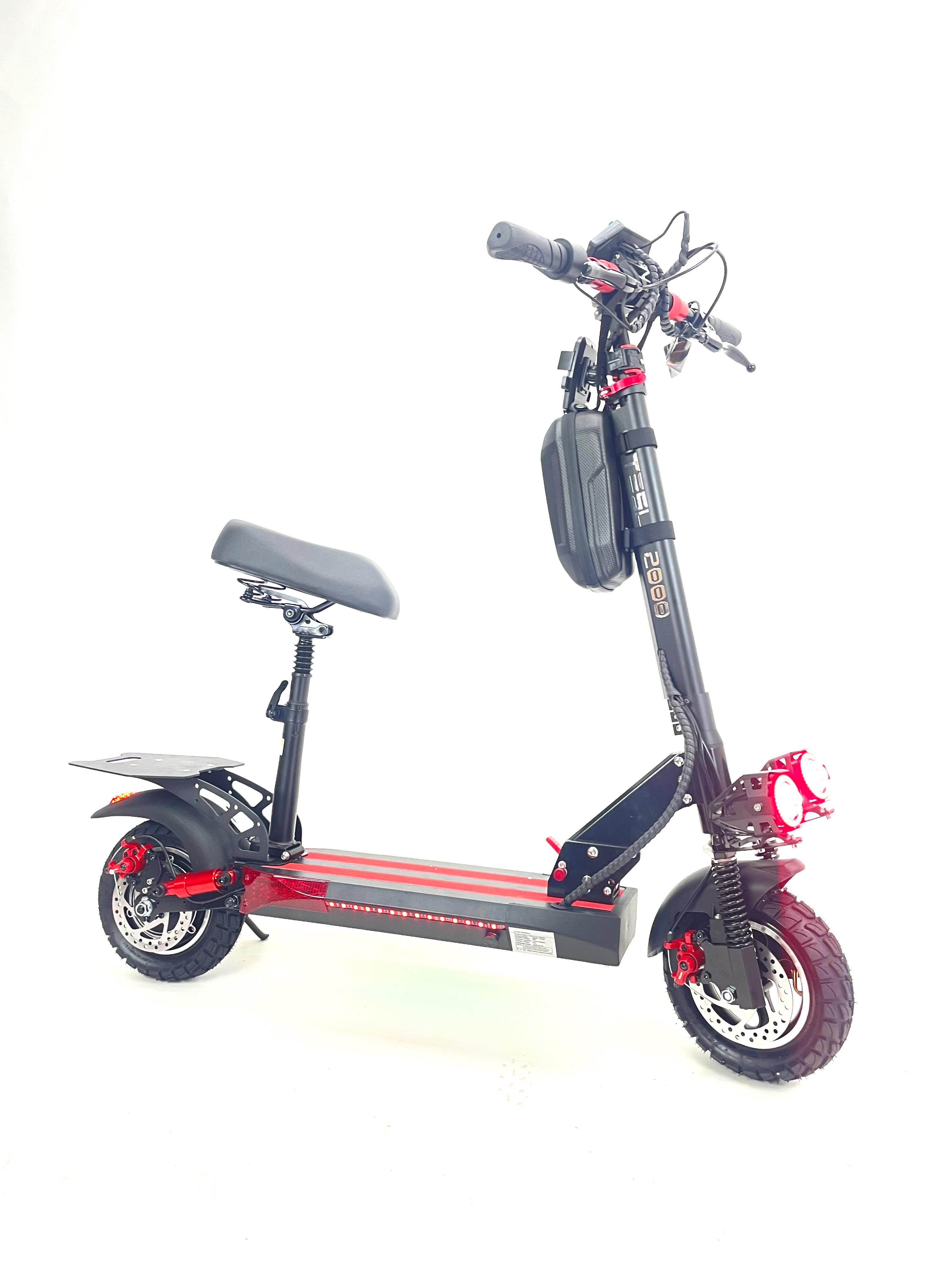 Електросамокат із сидінням TESLA 2000 New 2000W 48V 21Ah NFC ключі - фото 2