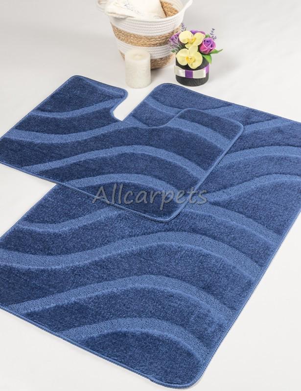 Комплект килимків у ванну кімнату Confetti Symphony 60х100/60х50 см Темно-синій - фото 5 Комплект килимків у ванну кімнату Confetti Symphony 60х100/60х50 см Темно-синій - фото 5