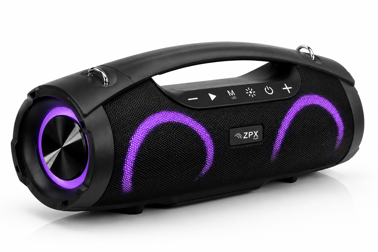 Портативная колонка ZPX Boombox LED подсветка (ZX-8821) Портативная колонка ZPX Boombox LED подсветка (ZX-8821)