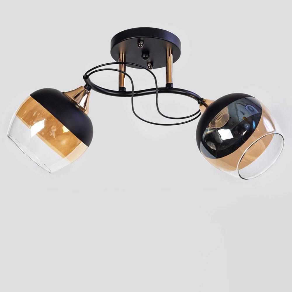Люстра потолочная Light House SC-20230/2 BK/FG 460х200х240 мм Черный/Золотой Люстра потолочная Light House SC-20230/2 BK/FG 460х200х240 мм Черный/Золотой