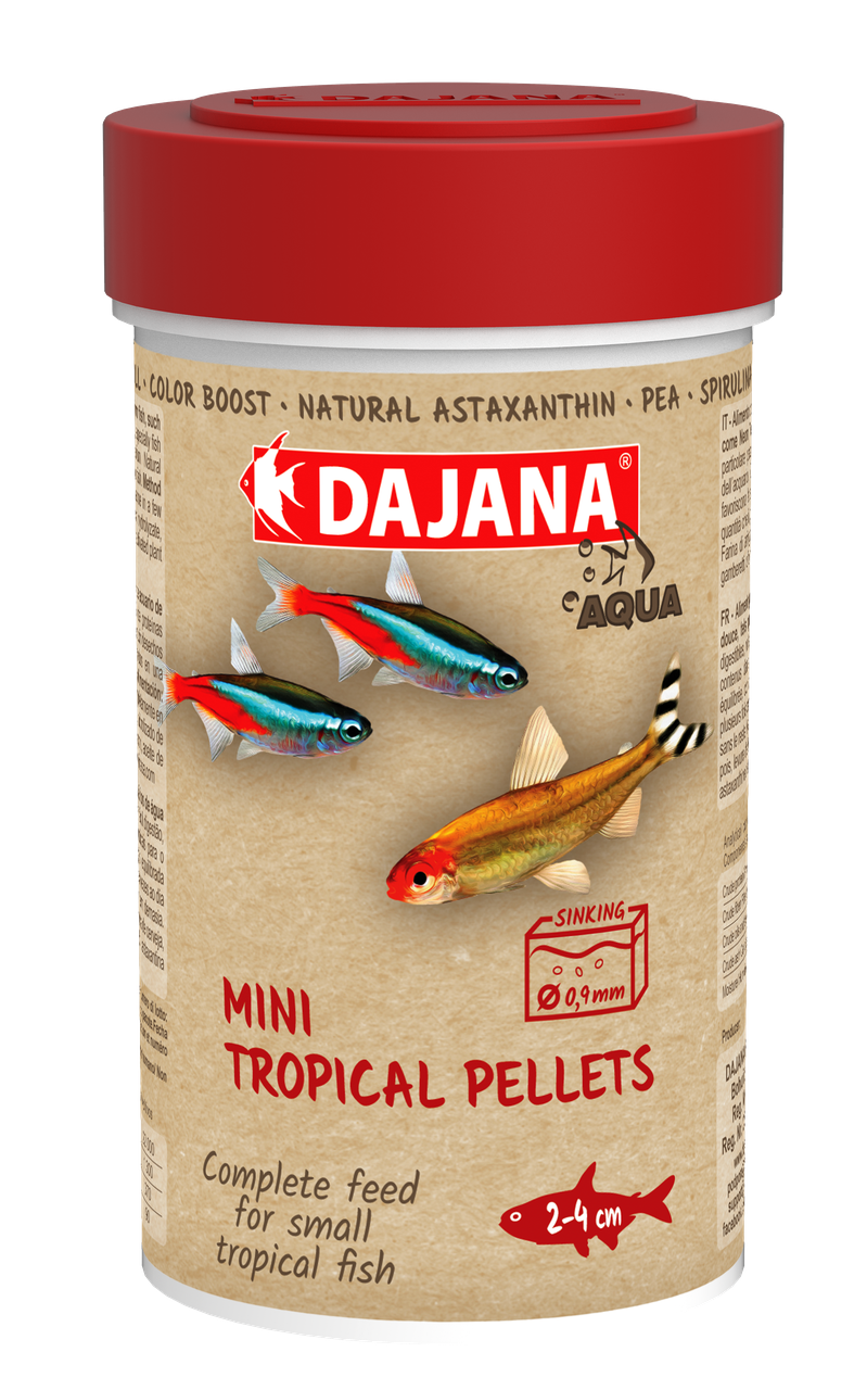 ᐉ Корм для мальков и мелких рыб Dajana MINI TROPICAL PELLETS 10 л/2 кг ...